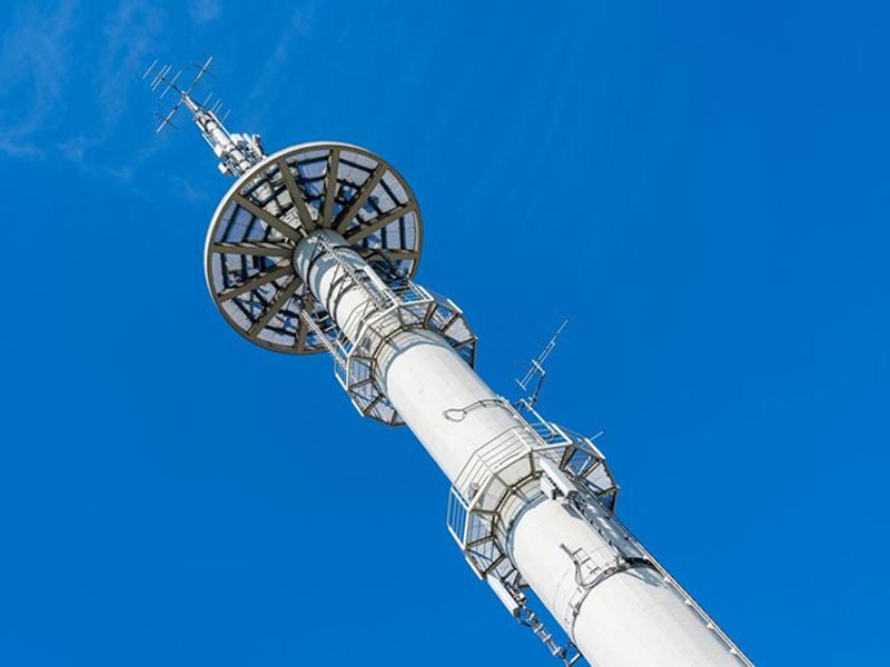 What is a steel pipe communication tower?