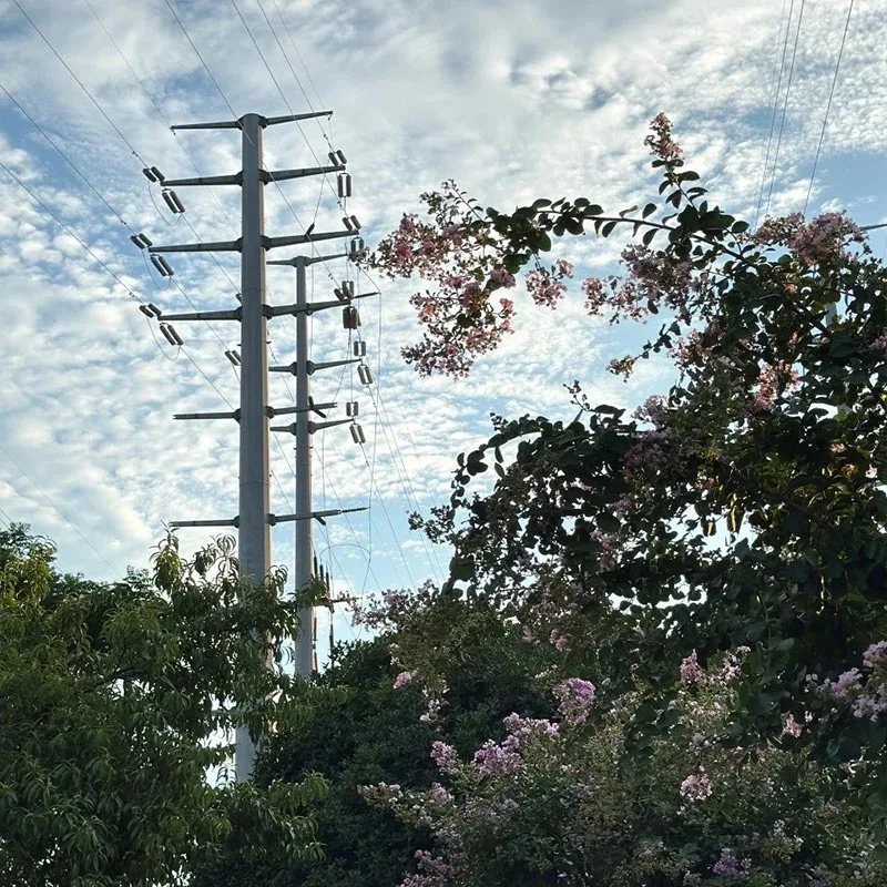 Galvanized Steel Pipe Transmission Tower