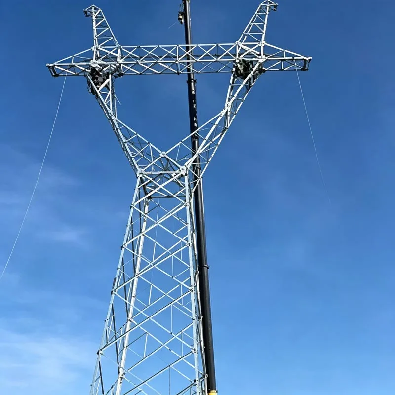 Galvanized Angle Steel Power Transmission Tower