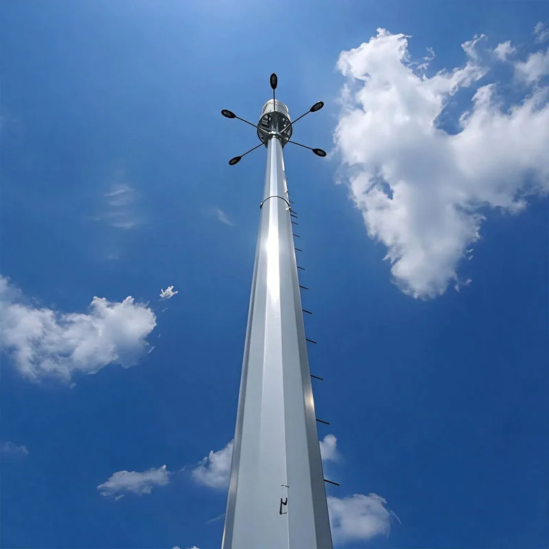 High Voltage Power Line Steel Pole Tower