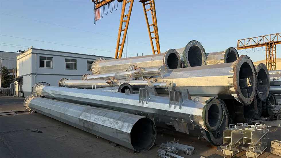 High Voltage Power Line Steel Pole Tower