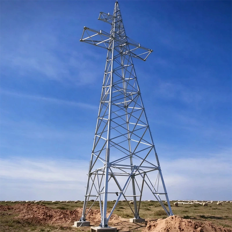 Self-Supporting Lattice Steel Tower