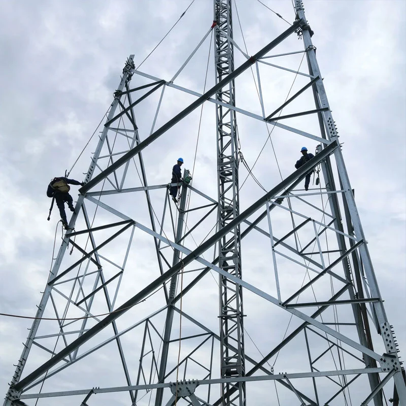 Self-Supporting Lattice Steel Tower